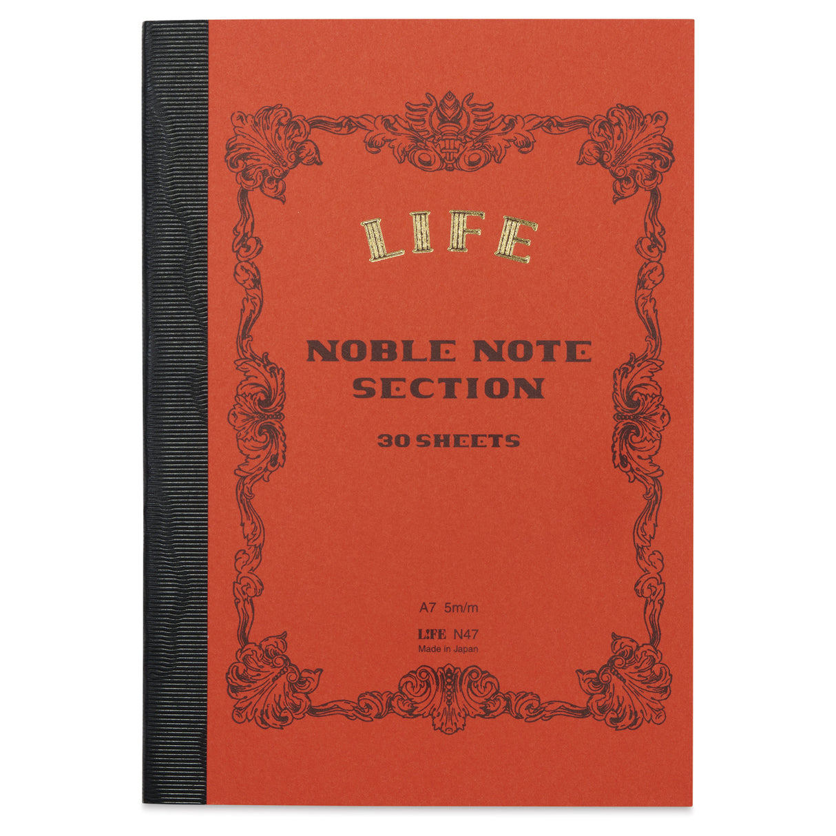 From the Noble Series, a product that embodies the philosophy of "manufacturing" that has continued since the company's founding. The smooth-writing main text paper is an original paper that is made with quality instructions from the manufacturing stage onwards. All of these are Life's pride and joy, created with those who love to write in mind. It&nbsp;is smooth to the touch, and the ink does not bleed or show through.

The sturdy and beautiful binding is carefully made one by one by artisans in Tokyo's do