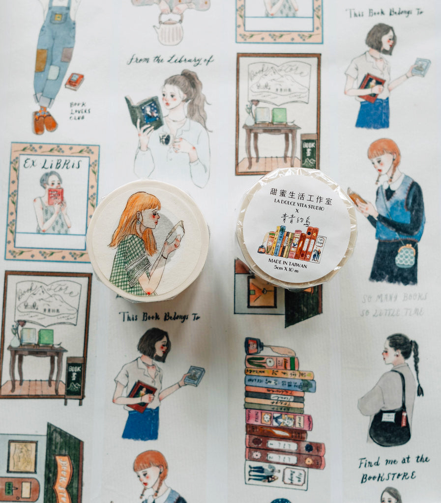 La Dolce Vita - Life In A Bookstore Washi Tape