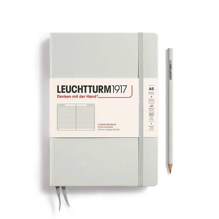 Leuchtturm1917 Light Grey Medium Hardcover Notebook A5