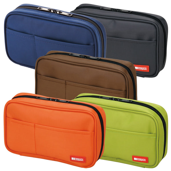 Lihit Lab Book Style Pen Case Standard Brown