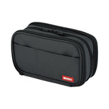 Lihit Lab Book Style Pen Case - Triple - Black