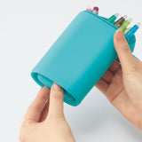 Lihit Lab Smart Fit Stand Pen Case Light Blue
