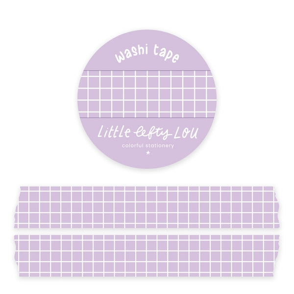 Lilac Grid Washi Tape