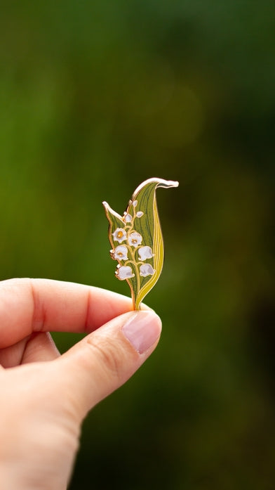 Lily-Of-The-Valley Enamel Pin