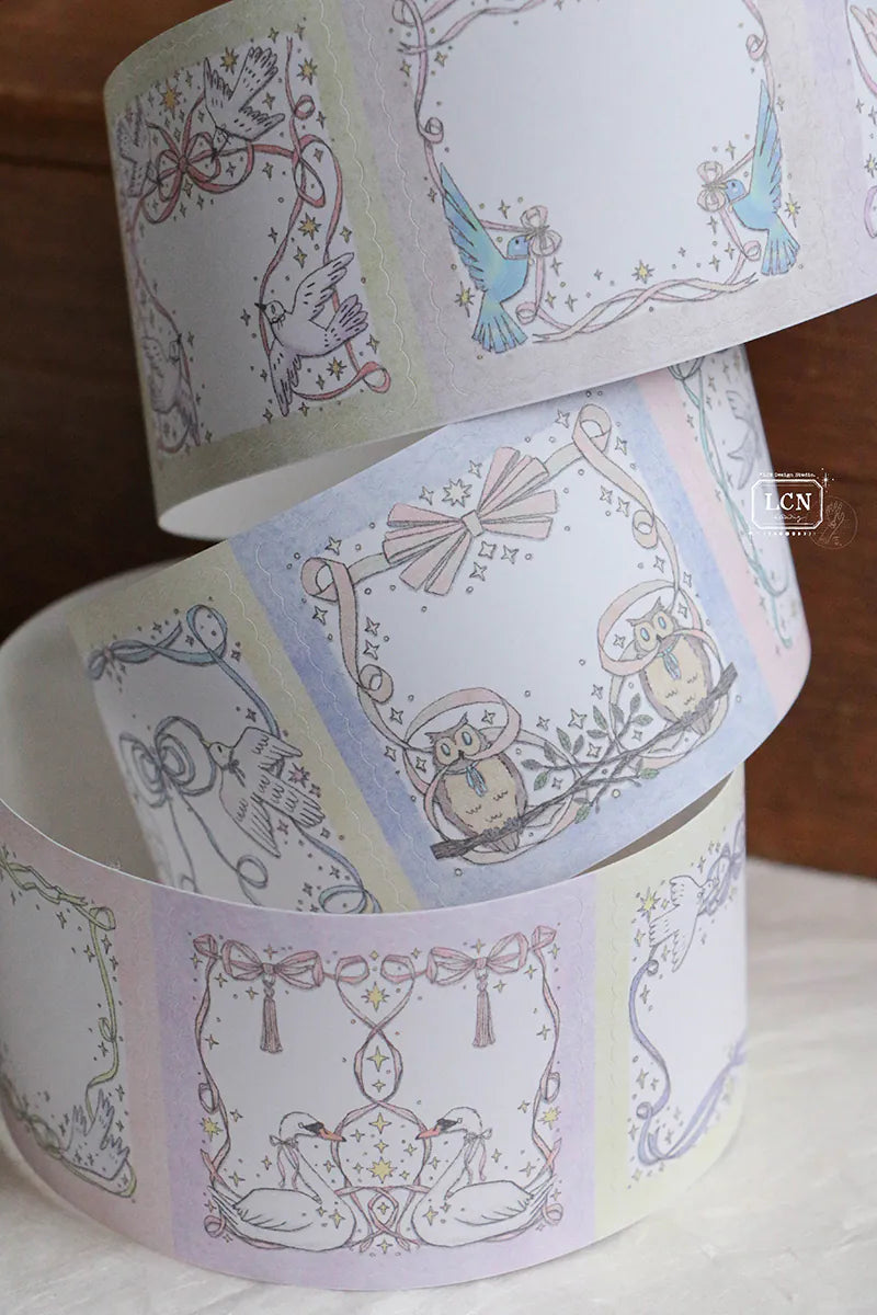 Lin Chia Ning Memo Sticker Roll - They Fly

A whimsical peel‑and‑stick memo roll featuring delicate flying creatures and bow‑themed frames.

Size: 5cm*10M&nbsp;
Loop: 95 cm&nbsp;
Simili paper