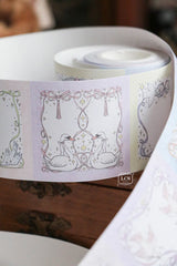 Lin Chia Ning Memo Sticker Roll - They Fly

A whimsical peel‑and‑stick memo roll featuring delicate flying creatures and bow‑themed frames.

Size: 5cm*10M&nbsp;
Loop: 95 cm&nbsp;
Simili paper