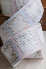 Lin Chia Ning Memo Sticker Roll - They Fly

A whimsical peel‑and‑stick memo roll featuring delicate flying creatures and bow‑themed frames.

Size: 5cm*10M&nbsp;
Loop: 95 cm&nbsp;
Simili paper