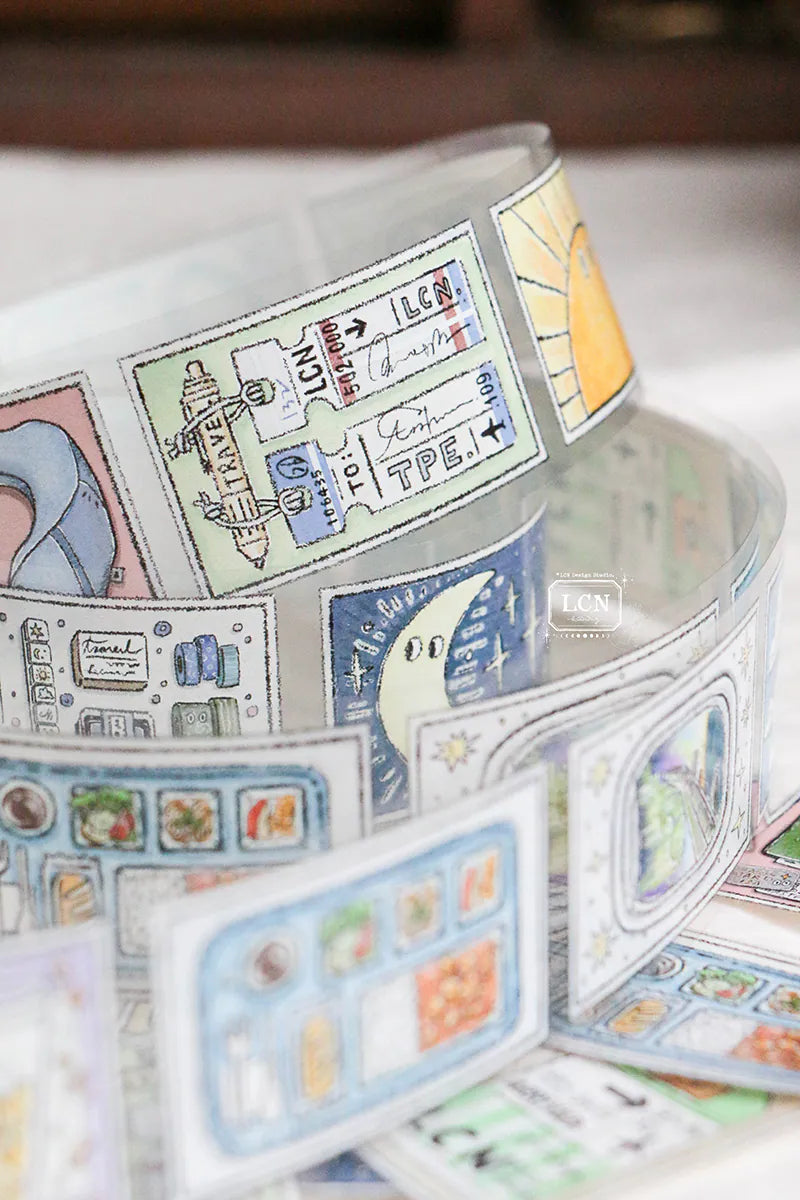 Lin Chia Ning PET Tape - When Travel

When travel color UV printing PET tape


Design by LinChiaNing

Made in Taiwan

PET tape.
Width: 5cm / Length: 10m
Loop: 100 cm&nbsp;
NOT pre-cut
Comes with one (1) roll of tape
Actual color might differ slightly from how it appears on screen due to differences in monitors
