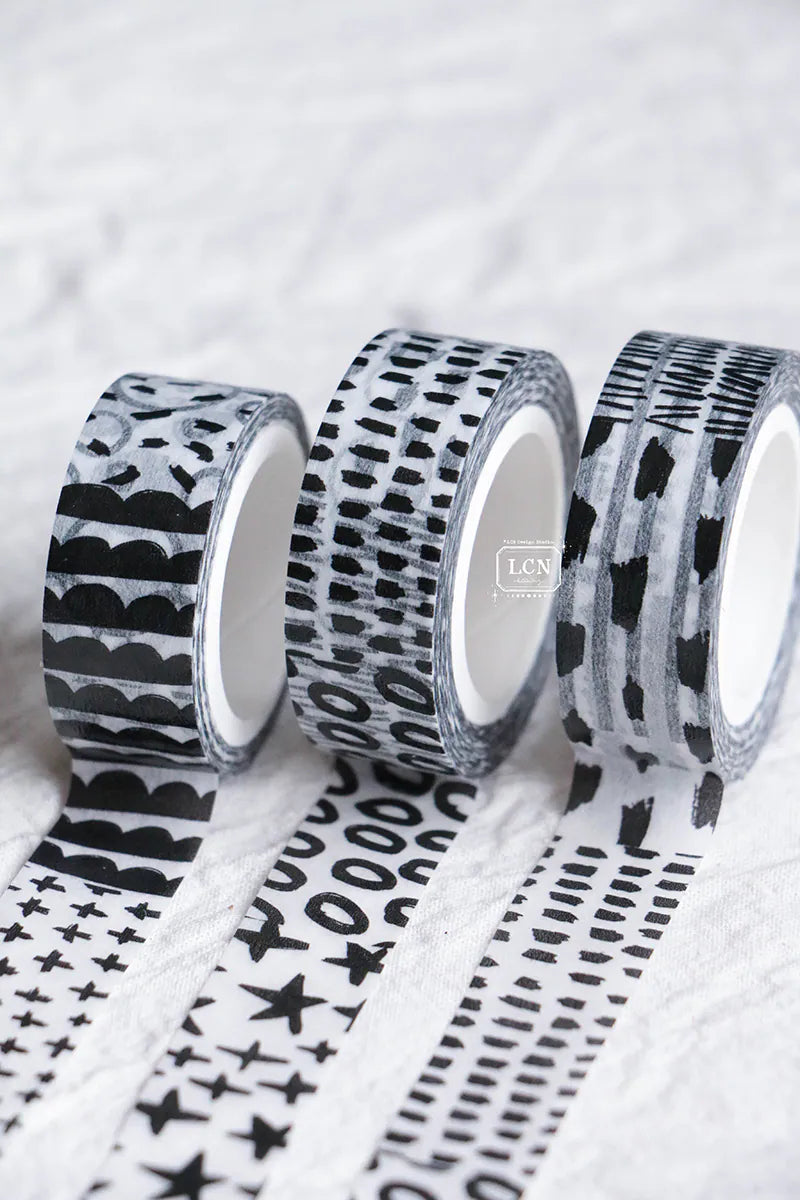 Lin Chia Ning Washi Tape - Hand-Drawn Patterns

This one is super simple -going back to the very beginning of washi tape.&nbsp; No backing paper, no kiss-cuts, just a pure, straightforward tape.&nbsp;


There are 45 different hand- draw doodie lines in total.&nbsp; I wanted it to feel free and effortless---just sticker it however your like.&nbsp; Use it as a background, decoration, or simply layer it on---everything works&nbsp;


Design by LinChiaNing

Made in Taiwan

Washi Tape
Width: 1.5cm / Length: 10m
L