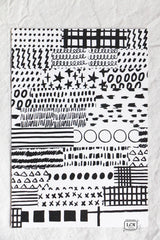 Lin Chia Ning Washi Tape - Hand-Drawn Patterns

This one is super simple -going back to the very beginning of washi tape.&nbsp; No backing paper, no kiss-cuts, just a pure, straightforward tape.&nbsp;


There are 45 different hand- draw doodie lines in total.&nbsp; I wanted it to feel free and effortless---just sticker it however your like.&nbsp; Use it as a background, decoration, or simply layer it on---everything works&nbsp;


Design by LinChiaNing

Made in Taiwan

Washi Tape
Width: 1.5cm / Length: 10m
L