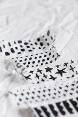 Lin Chia Ning Washi Tape - Hand-Drawn Patterns

This one is super simple -going back to the very beginning of washi tape.&nbsp; No backing paper, no kiss-cuts, just a pure, straightforward tape.&nbsp;


There are 45 different hand- draw doodie lines in total.&nbsp; I wanted it to feel free and effortless---just sticker it however your like.&nbsp; Use it as a background, decoration, or simply layer it on---everything works&nbsp;


Design by LinChiaNing

Made in Taiwan

Washi Tape
Width: 1.5cm / Length: 10m
L