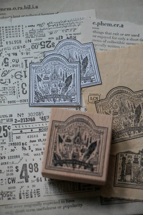 Lin Chia Ning Wooden Stamp - Pen Signboard
