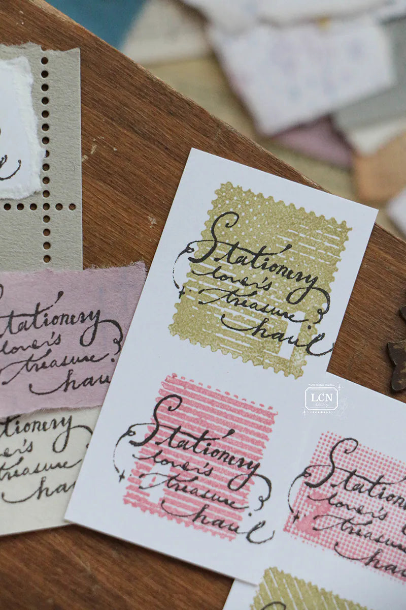 Lin Chia Ning Wooden Stamp - Treasure Haul


One (1) Treasure Haul Stamp. Includes 1 stamp.


Size: 3.5 x 2.5 x 2.5 cm
Material: Compressed wood handle rubber stamp