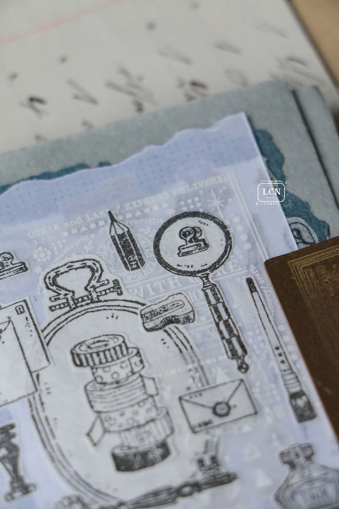 Lin Chia Ning Wooden Stamp - On the Desk Stamp Set 2