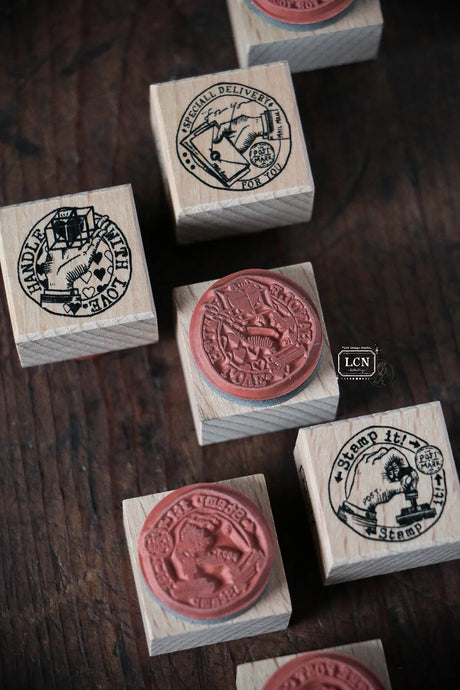 Lin Chia Ning Wooden Stamp - Postal Sign Set 2