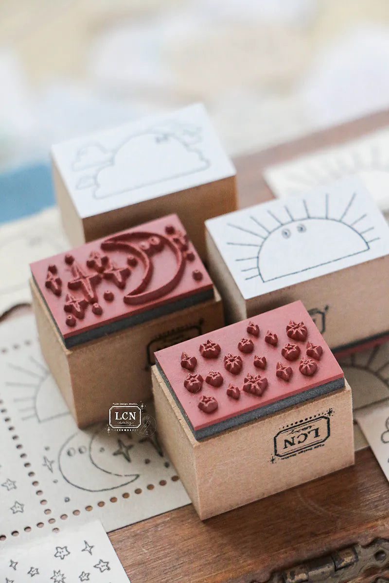 Lin Chia Ning Wooden Stamp Set - Weather


One (1) Weather Stamp Set. Includes 4 stamps.


Size: 2 x3 x 2.5 cm *4
Material: Compressed wood handle rubber stamp