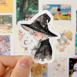 Pegatina de la pequeña bruja