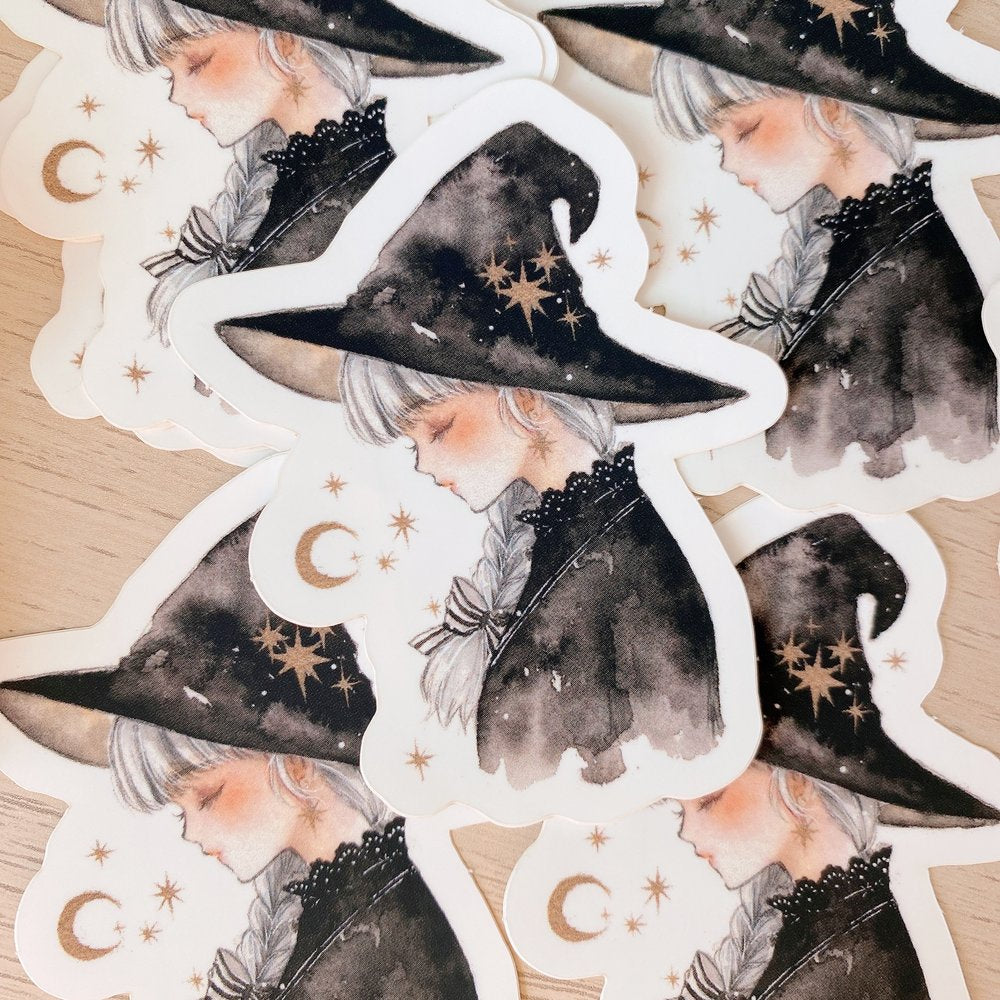 Pegatina de la pequeña bruja