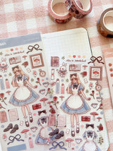 Cherry Rabbit Little Alice Sticker Sheet