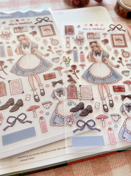 Cherry Rabbit Little Alice Sticker Sheet