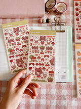 Cherry Rabbit Little Friends Sticker Sheet