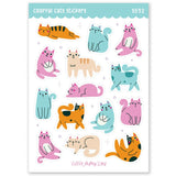 Little Lefty Lou Colorful Cats Sheet
