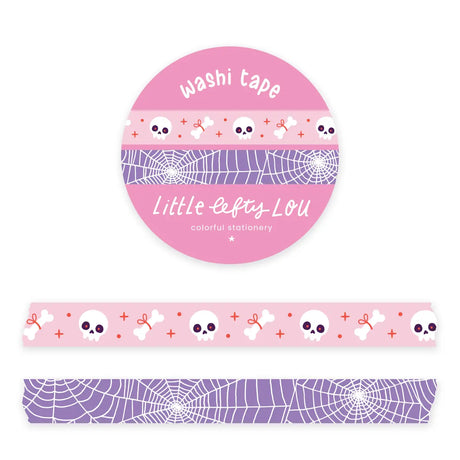 Little Lefty Lou Slim Skulls And Spiderweb Washi Set