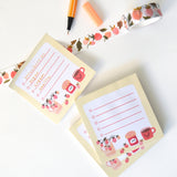 Julianna Swaney - Little List Strawberry Sticky Notes
