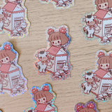 Little Moo & Milk Sticker