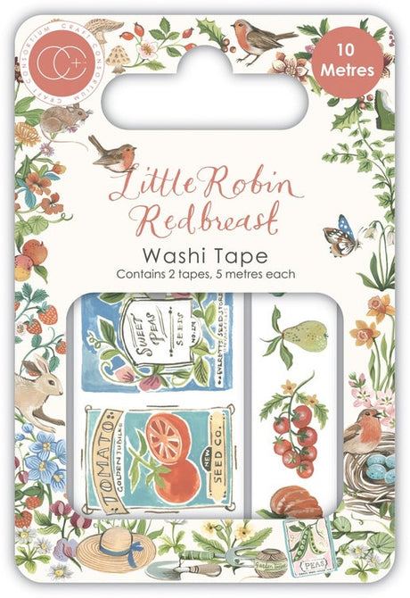 Little Robin Redbreast Washi Tape 2/Pkg