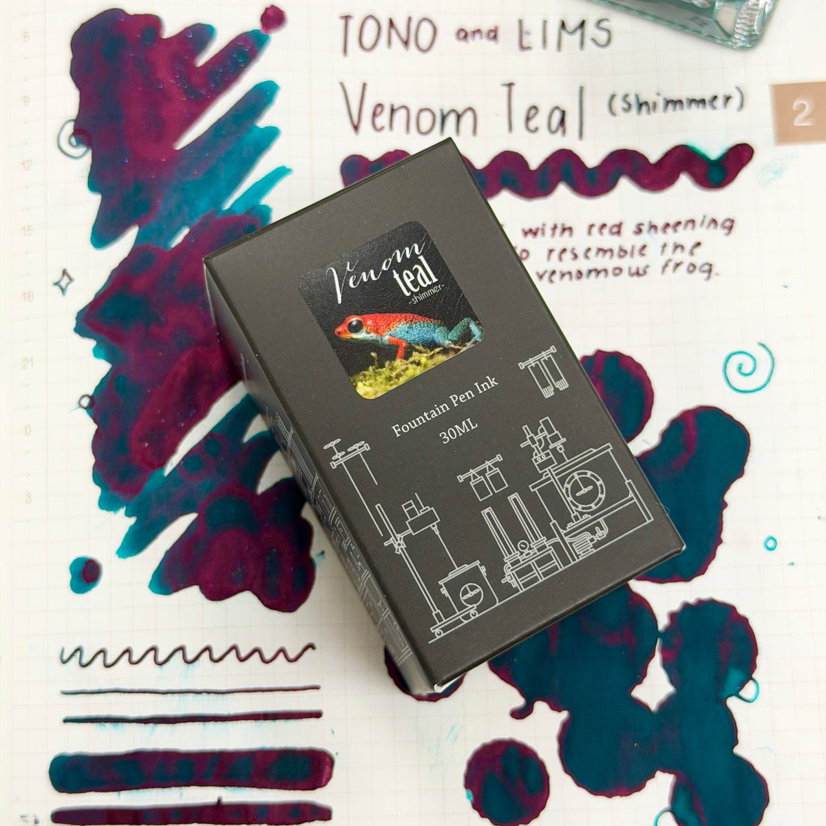 Little Craft Place X TONO & LIMS Exclusive Ink - Venom Teal (Shimmer)