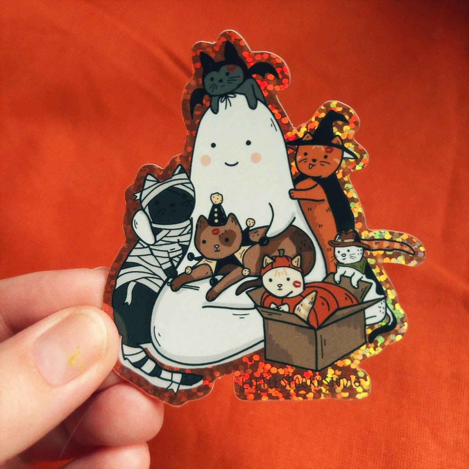 Little Spooky Studio - Haunted Little Kiss Cats Sticker