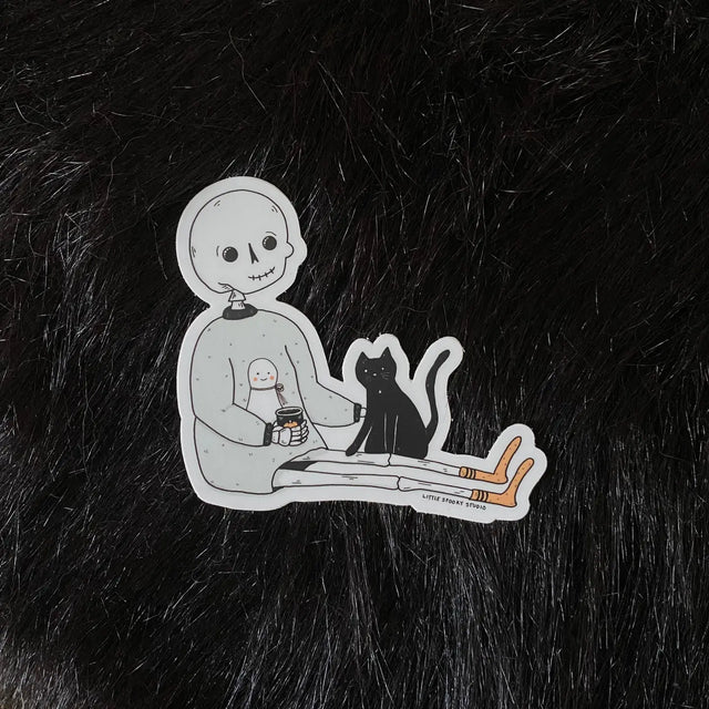 Little Spooky Studio - Self Care Skelly Sticker