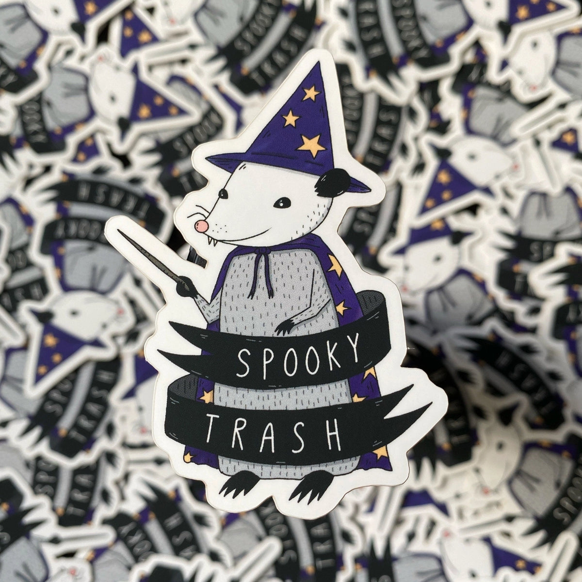 Little Spooky Studio - Spooky Trash Sticker – Little Craft Place