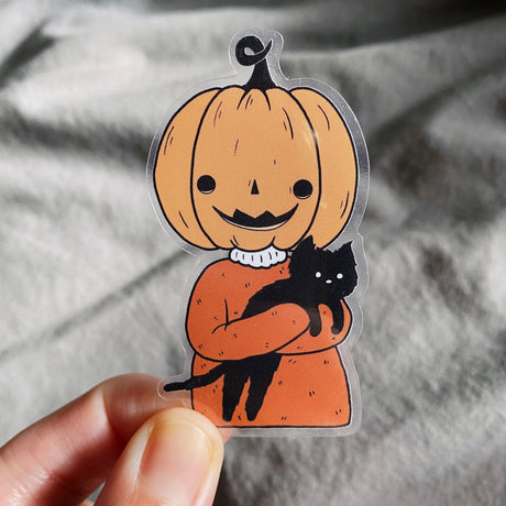 Little Spooky Studio Clear Vinyl Sticker - Pumpkin Friend

A clear sticker version of my pumpkin friend.

3in wide
Waterproof