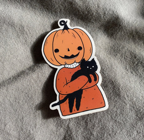Little Spooky Studio Clear Vinyl Sticker - Pumpkin Friend

A clear sticker version of my pumpkin friend.

3in wide
Waterproof