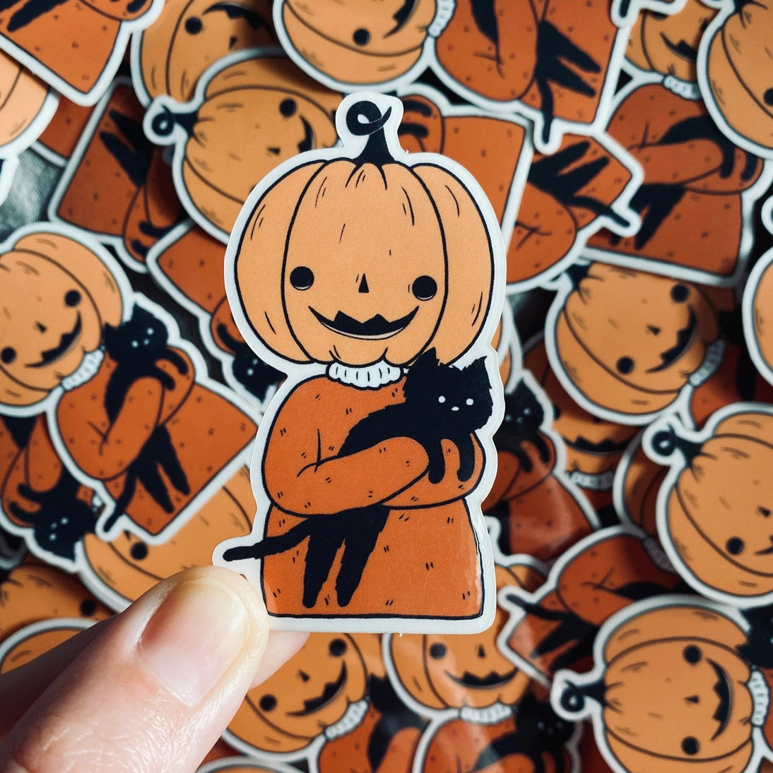 Little Spooky Studio Clear Vinyl Sticker - Pumpkin Friend

A clear sticker version of my pumpkin friend.

3in wide
Waterproof