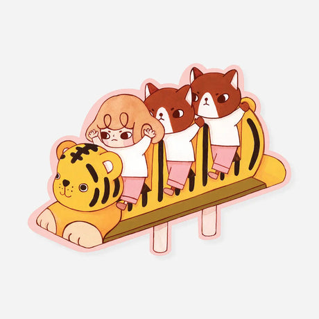 LoveSoup Studio - Play, Three Seater Vinyl Sticker

Matte sticker
water resistant
8.5 x 6.2cm (3.3 x 2.4 inches)