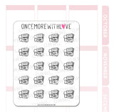 Once More With Love M1119 Paper Due Sticker Sheet