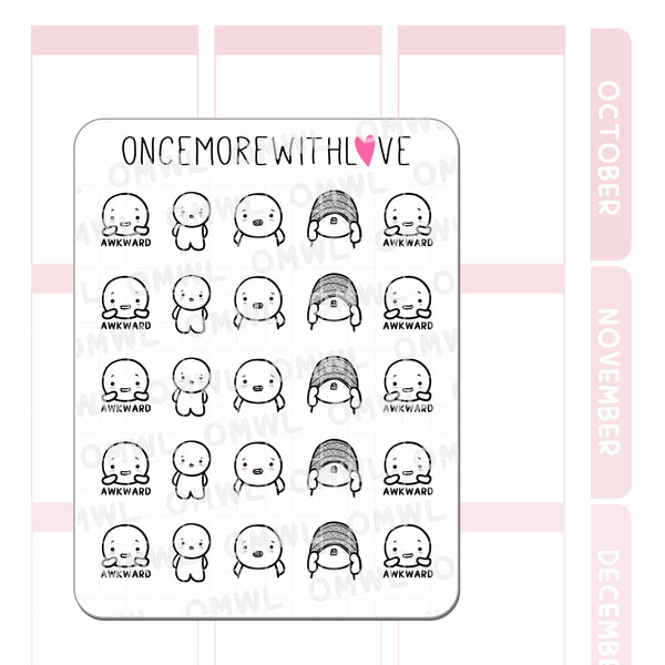 Once More With Love Awkward Sticker Sheet