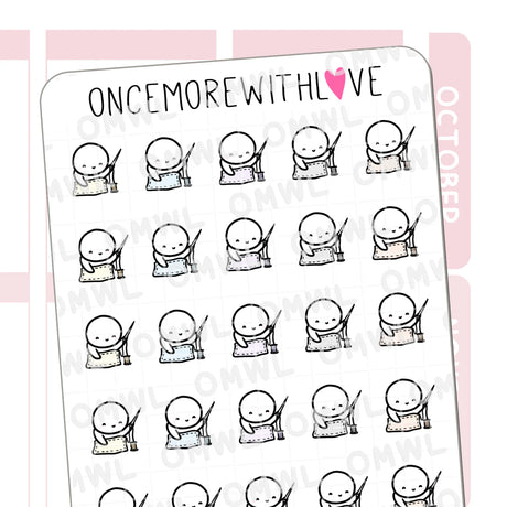Once More With Love Golf Munchkin Sticker Sheet