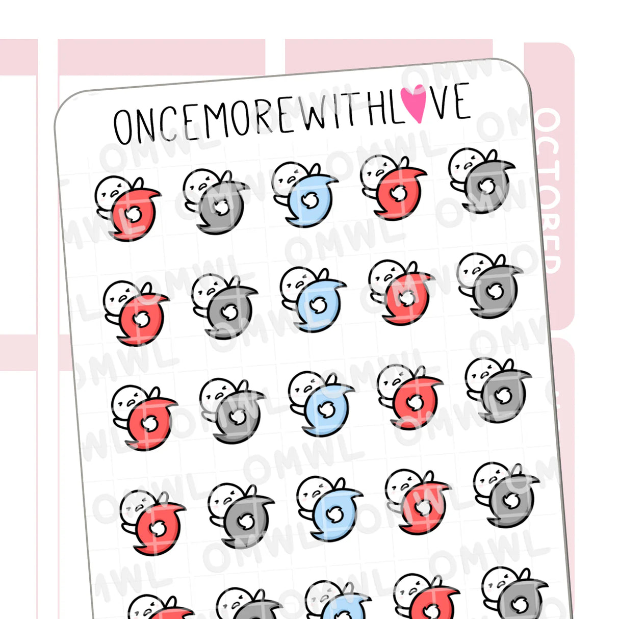 M925 Hurricane Sticker Sheet