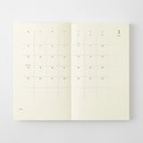 Ample margins and a simple, easy-to-use format. Starting December 2026 (14 months). This diary features a flexible monthly block format with ample margins, and a combination of 8-ruled and plain memo pages.


The MD paper offers excellent writing comfort and prevents bleed-through, even with a fountain pen. The flat-opening thread binding ensures a simple, high-quality diary that takes advantage of the quality of the material and inspires creativity with its streamlined design. MD paper is used not only for