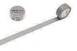 MT Washi Tape - Fine Black Gingham