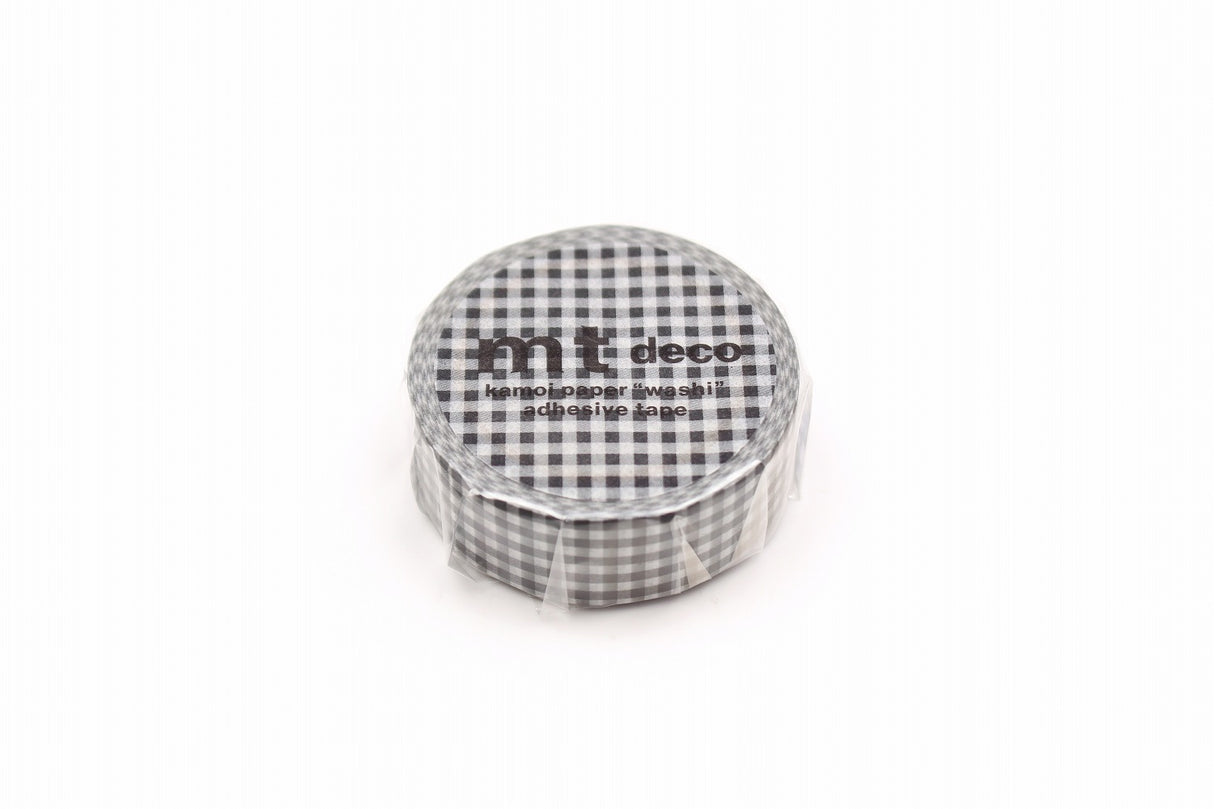 MT Washi Tape - Fine Black Gingham