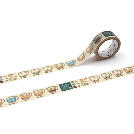 MT Upcycle Washi Tape - Espresso Coffee Guide