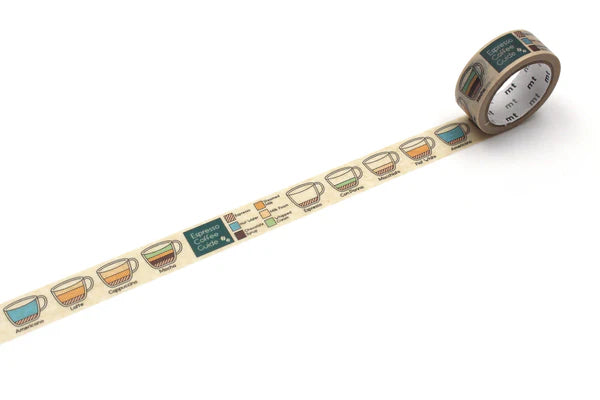 MT Upcycle Washi Tape - Espresso Coffee Guide