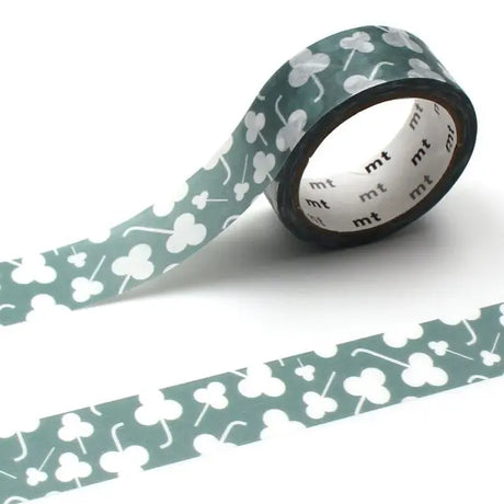 MT Washi Tape - Clover Sillhouette

mt is the original washi masking tape, made in Japan by Kamoi Kakoshi. mt is colourful tape which is easy to tear by hand and reposition on nearly any surface. Write on it, layer it, and use it on paper, gifts, objects or the wall (mt won't damage paint - why not make a tape collage?) mt washi masking tape is now sold throughout the world in hundreds of colours and patterns.

Enjoy mt as a part of your daily life, adding a little colour everywhere.

All tapes are 15mm x 7