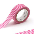 MT Washi Tape - Delicate Checkered Pink

mt is the original washi masking tape, made in Japan by Kamoi Kakoshi. mt is colourful tape which is easy to tear by hand and reposition on nearly any surface. Write on it, layer it, and use it on paper, gifts, objects or the wall (mt won't damage paint - why not make a tape collage?) mt washi masking tape is now sold throughout the world in hundreds of colours and patterns.

Enjoy mt as a part of your daily life, adding a little colour everywhere.

All tapes are 15m
