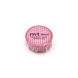 MT Washi Tape - Delicate Checkered Pink

mt is the original washi masking tape, made in Japan by Kamoi Kakoshi. mt is colourful tape which is easy to tear by hand and reposition on nearly any surface. Write on it, layer it, and use it on paper, gifts, objects or the wall (mt won't damage paint - why not make a tape collage?) mt washi masking tape is now sold throughout the world in hundreds of colours and patterns.

Enjoy mt as a part of your daily life, adding a little colour everywhere.

All tapes are 15m